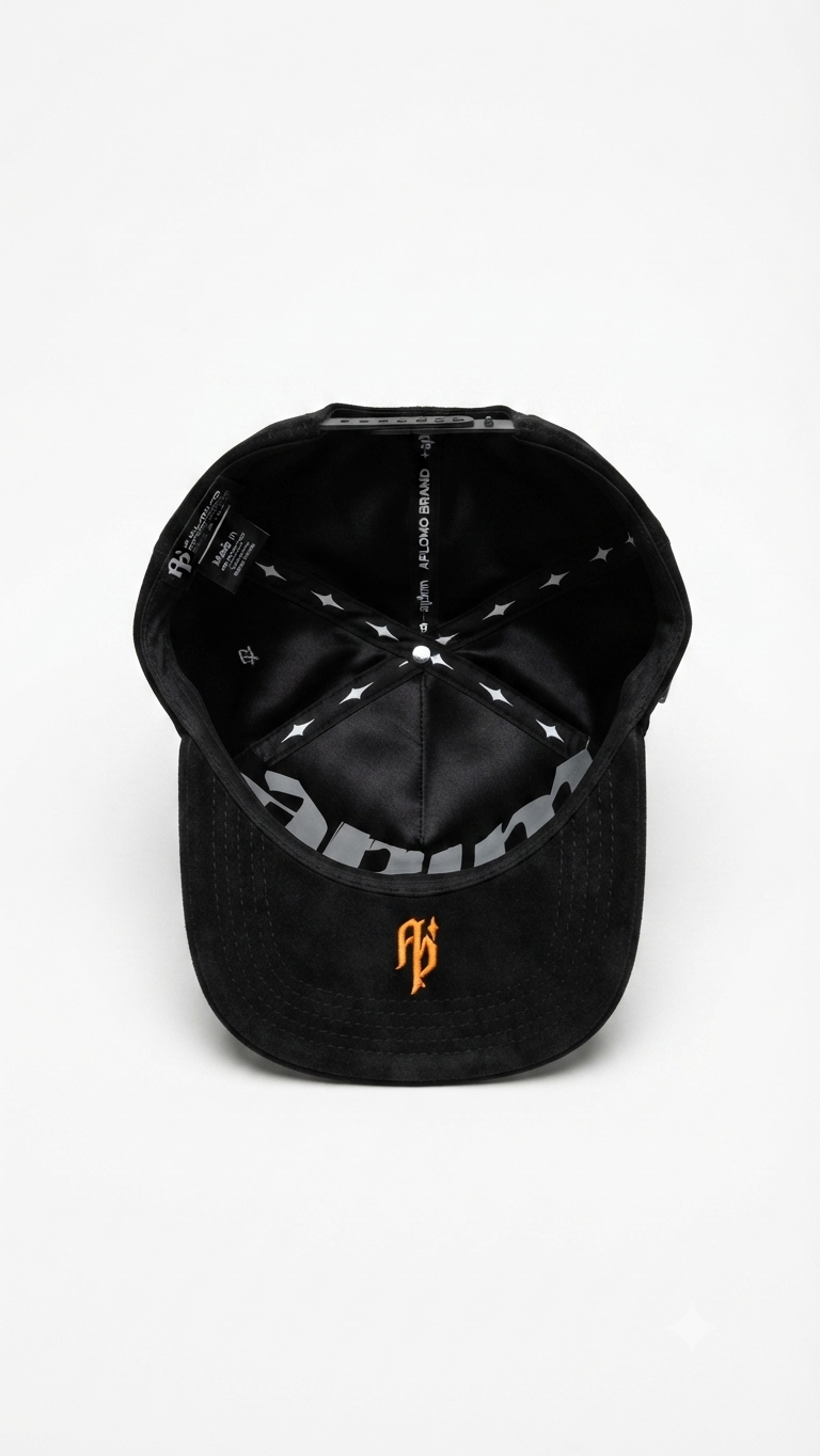Black Gold Rhinestone Cap